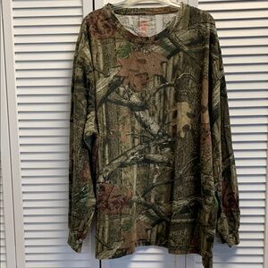 Men’s 3X Long Sleeve Camo T Shirt Hunting Trail Riding Out Door Man Nature
